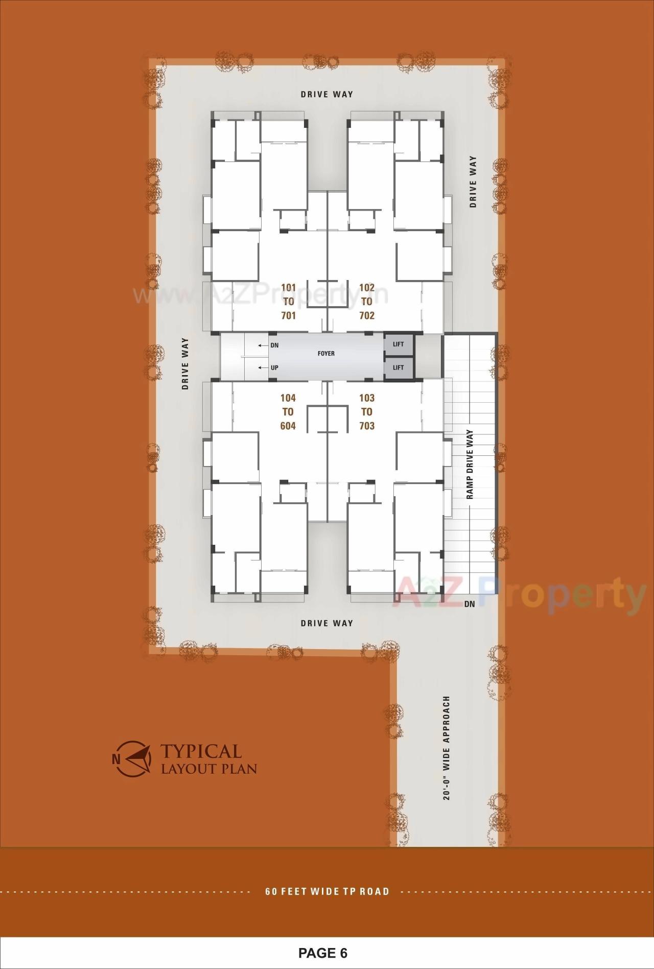 Layout of real estate project Pavitra Celestia located at Khoraj, Ahmedabad, Gujarat