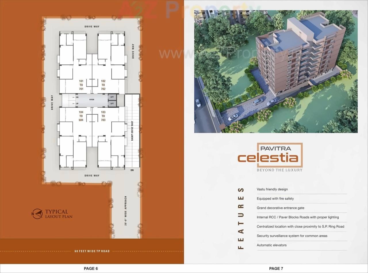 Layout of real estate project Pavitra Celestia located at Khoraj, Ahmedabad, Gujarat