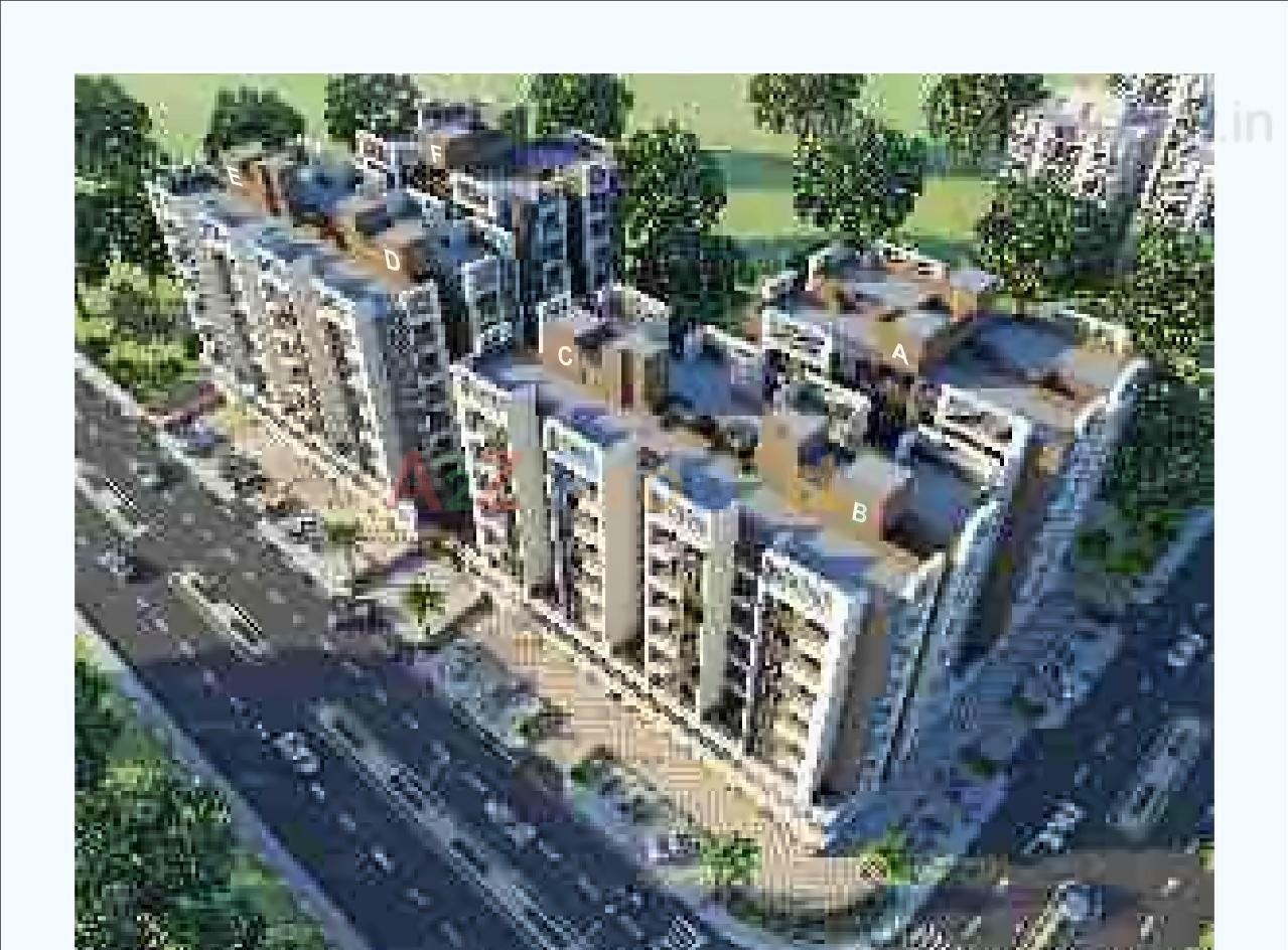 3D Elevation of real estate project Pavitra Enclave located at Tragad, Ahmedabad, Gujarat