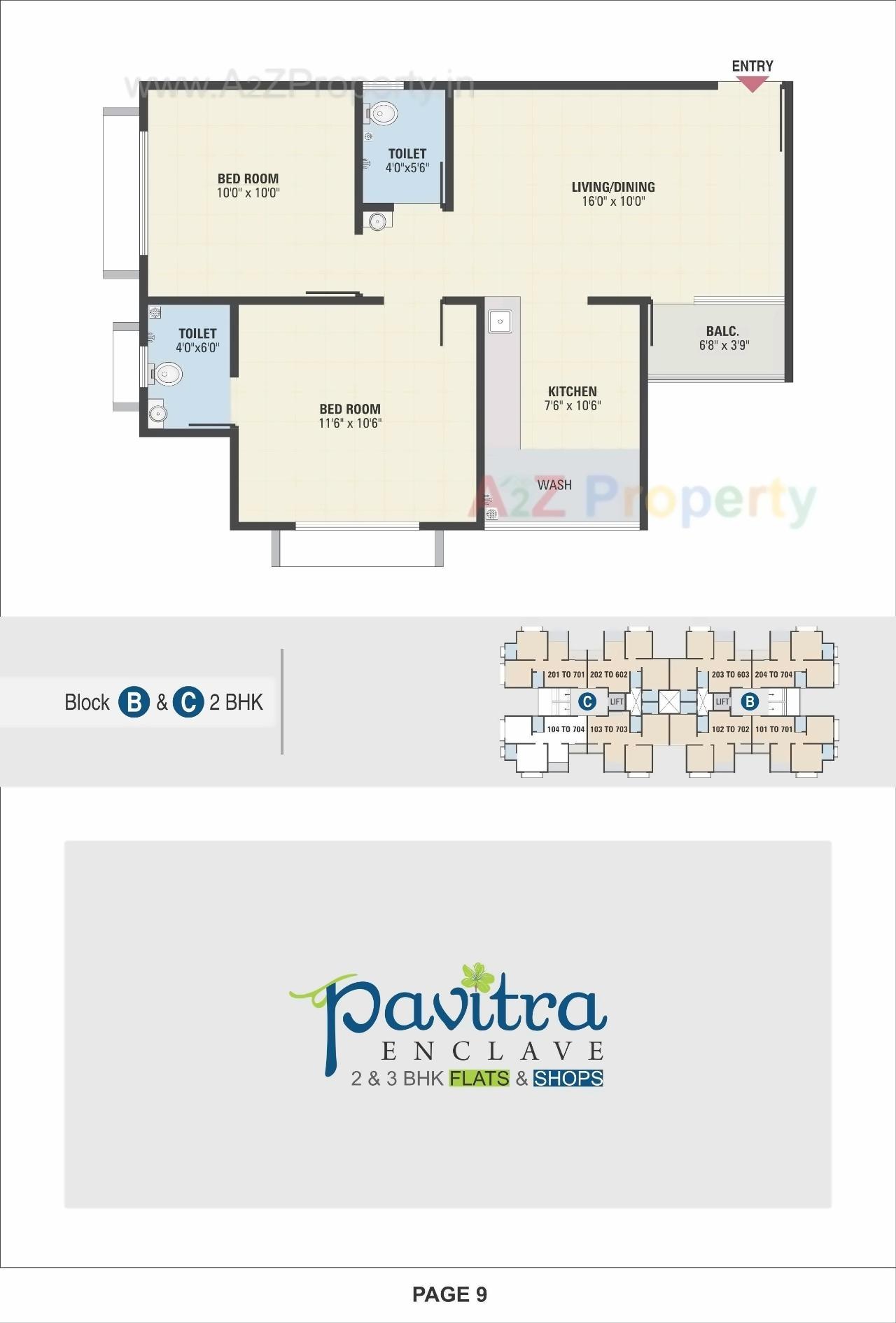 Layout of real estate project Pavitra Enclave located at Tragad, Ahmedabad, Gujarat