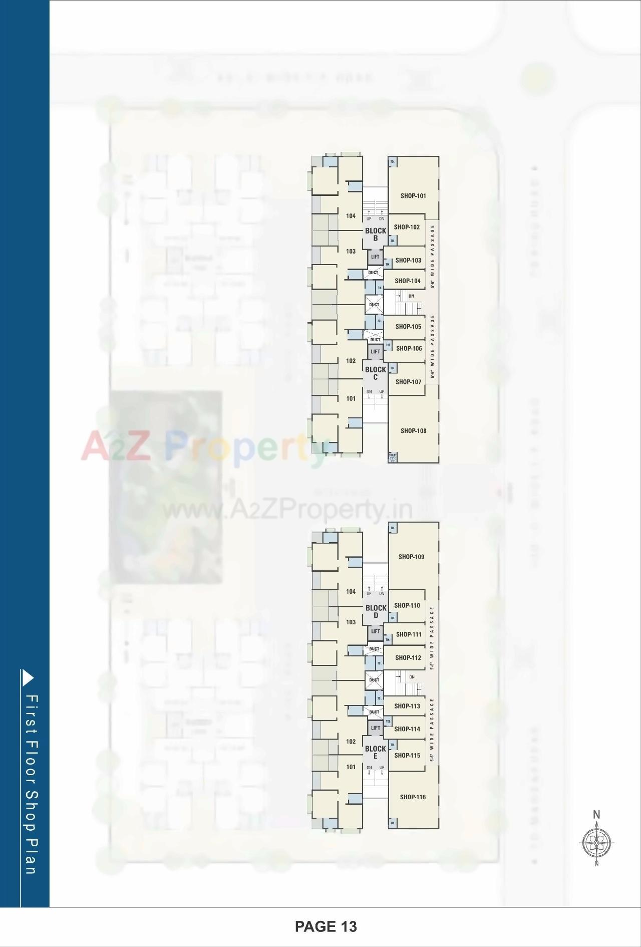 Layout of real estate project Pavitra Enclave located at Tragad, Ahmedabad, Gujarat