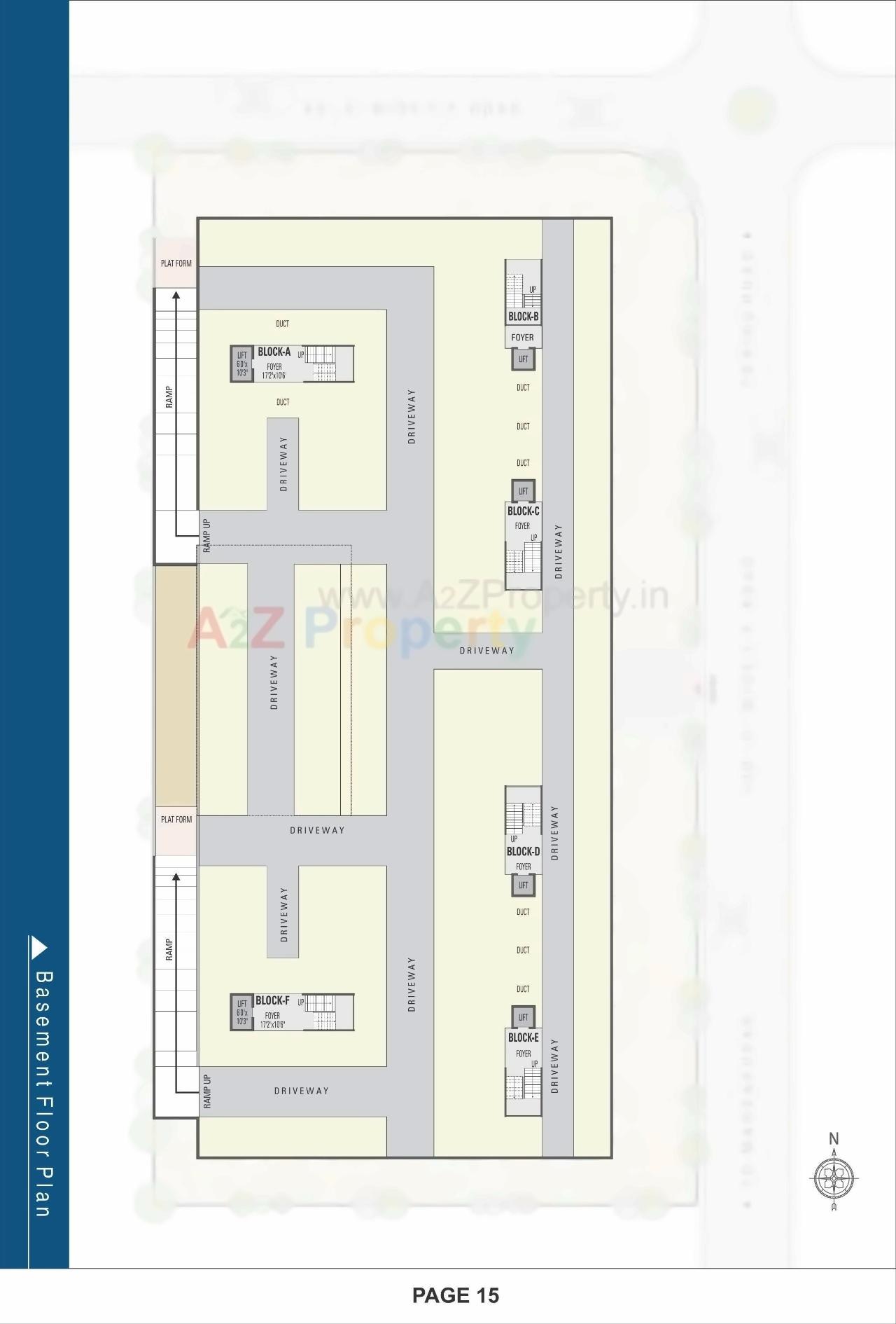 Layout of real estate project Pavitra Enclave located at Tragad, Ahmedabad, Gujarat