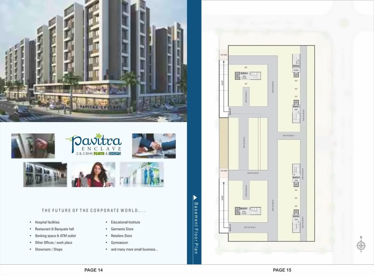 Layout of real estate project Pavitra Enclave located at Tragad, Ahmedabad, Gujarat
