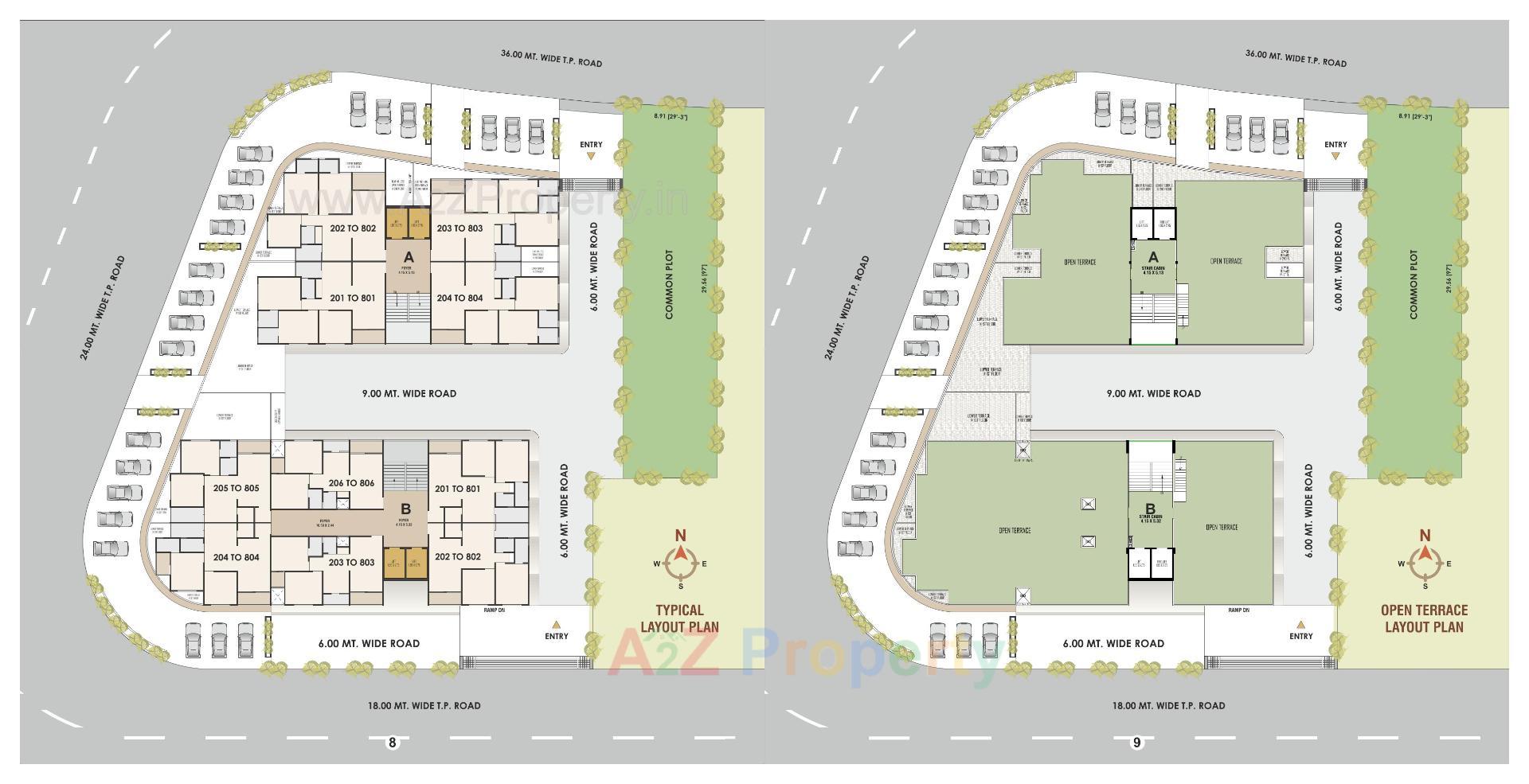Layout of real estate project Pavitra Icon located at Kathwada, Ahmedabad, Gujarat