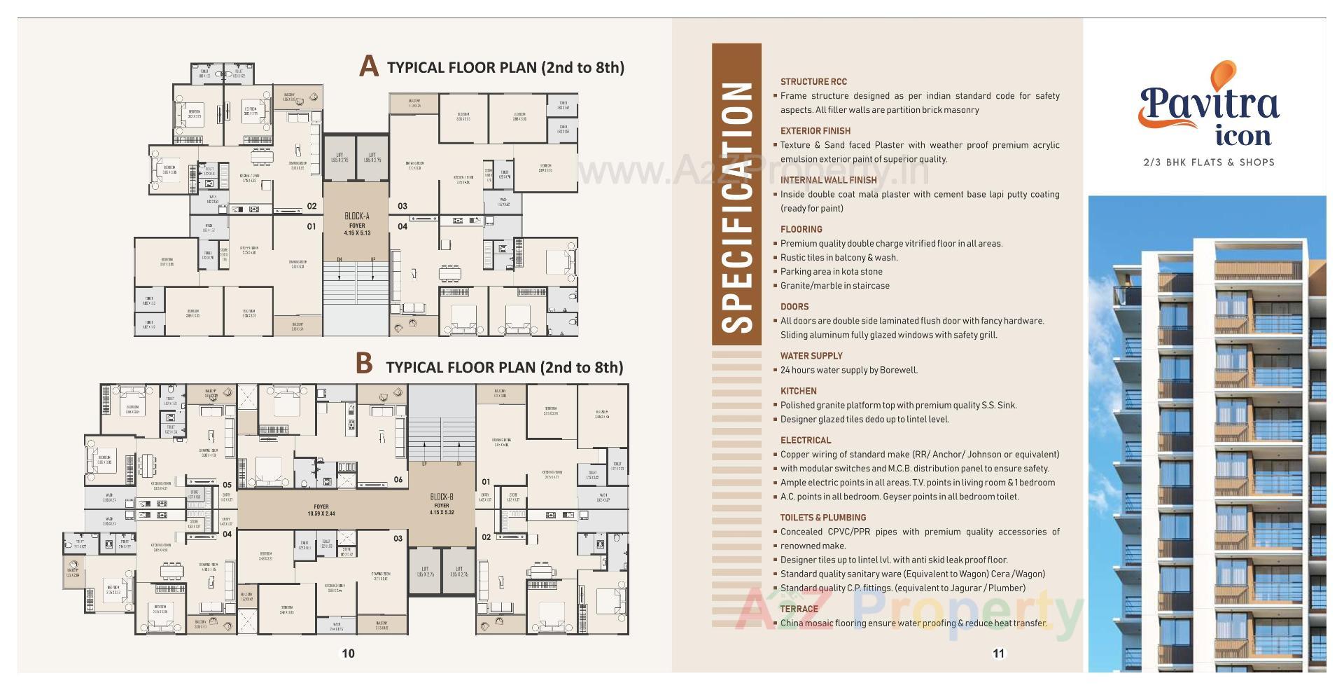 Layout of real estate project Pavitra Icon located at Kathwada, Ahmedabad, Gujarat