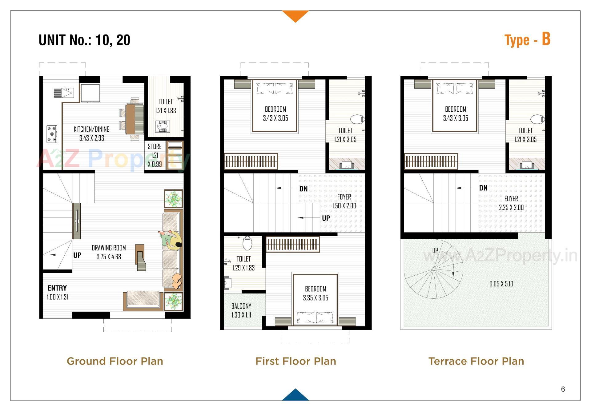 Layout of real estate project Pavitra Villa located at Kanbha, Ahmedabad, Gujarat