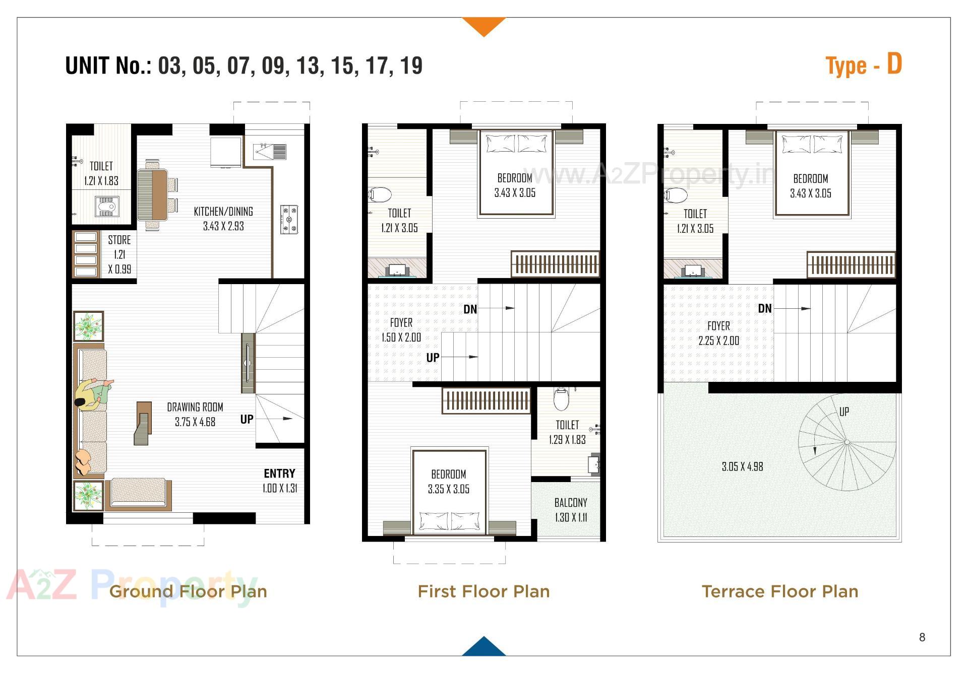 Layout of real estate project Pavitra Villa located at Kanbha, Ahmedabad, Gujarat