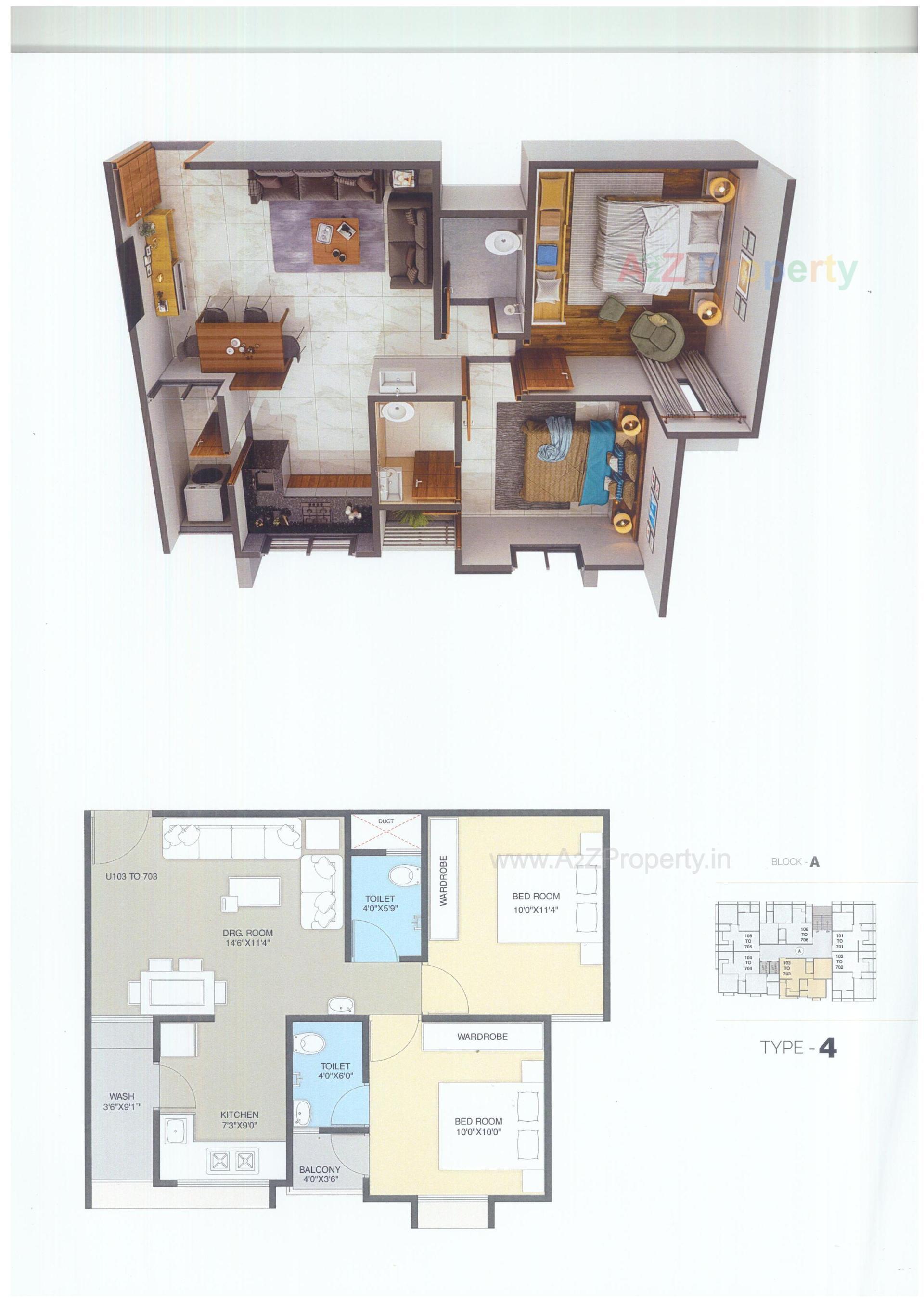 Layout of real estate project Pearl Elegance located at Ahmedabad, Ahmedabad, Gujarat