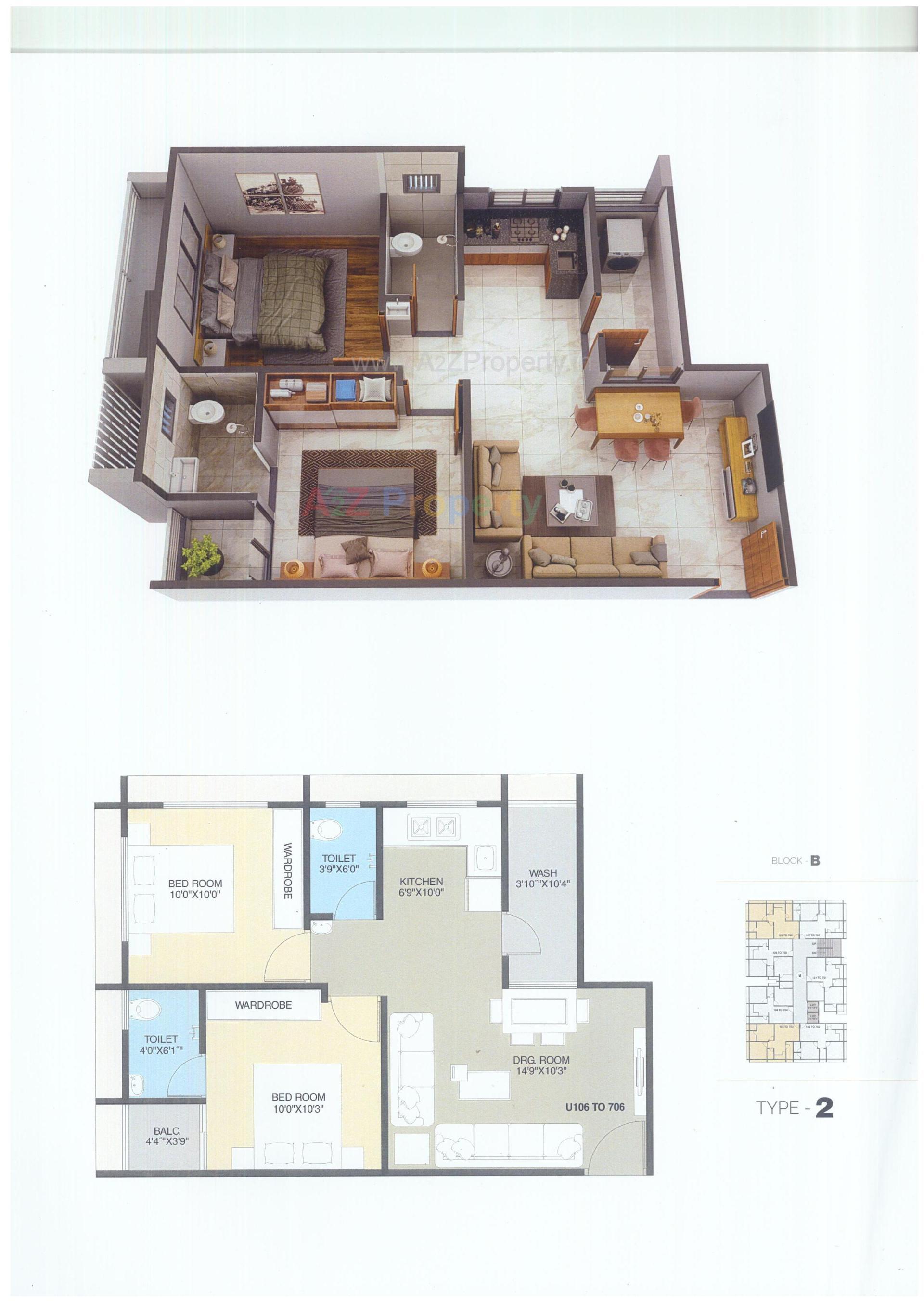 Layout of real estate project Pearl Elegance located at Ahmedabad, Ahmedabad, Gujarat