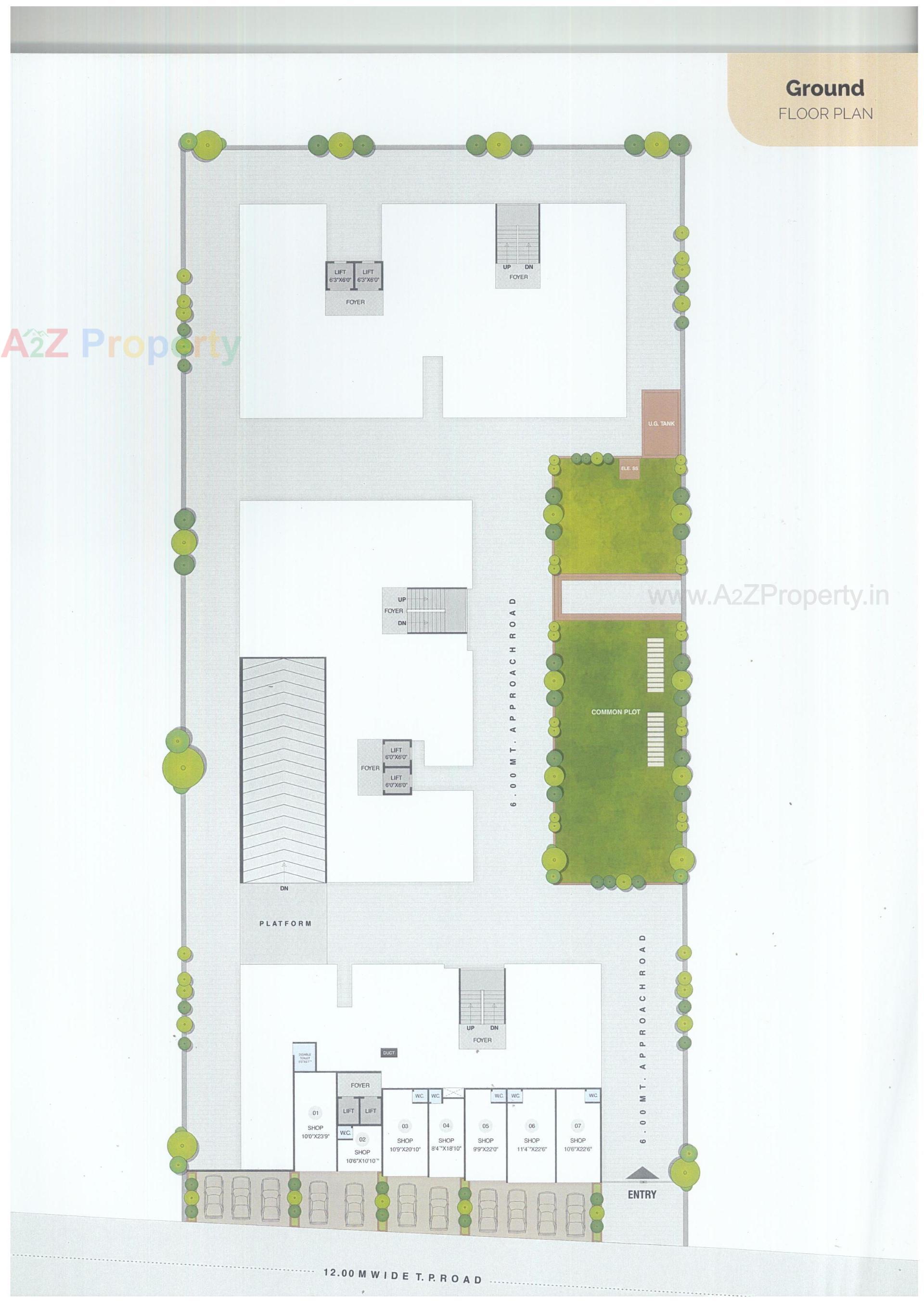 Layout of real estate project Pearl Elegance located at Ahmedabad, Ahmedabad, Gujarat