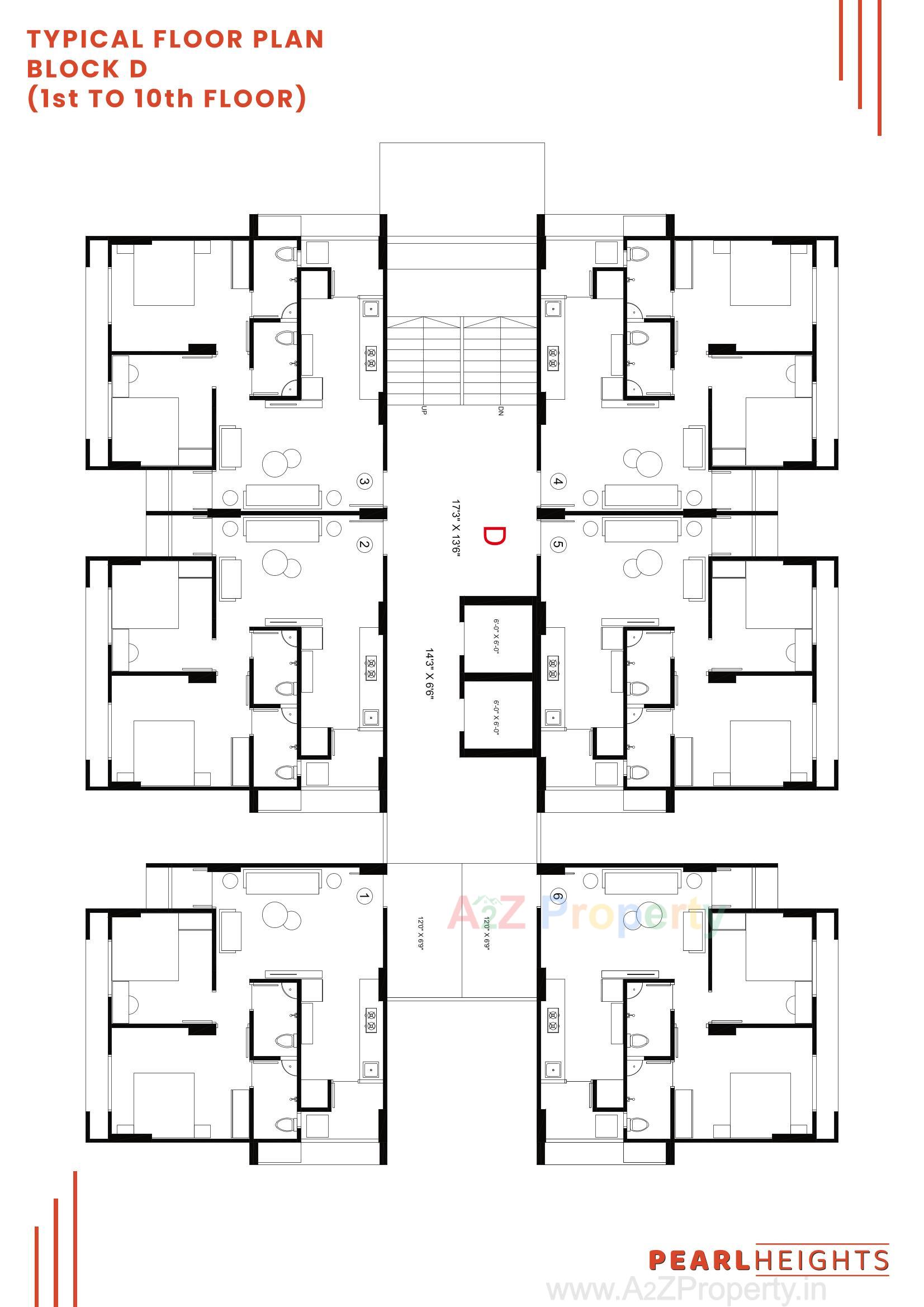 Layout of real estate project Pearl Heights located at Ahmedabad, Ahmedabad, Gujarat