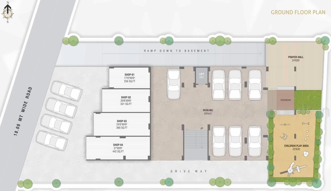 Layout of real estate project Pearl Residency located at Sarkhej, Ahmedabad, Gujarat