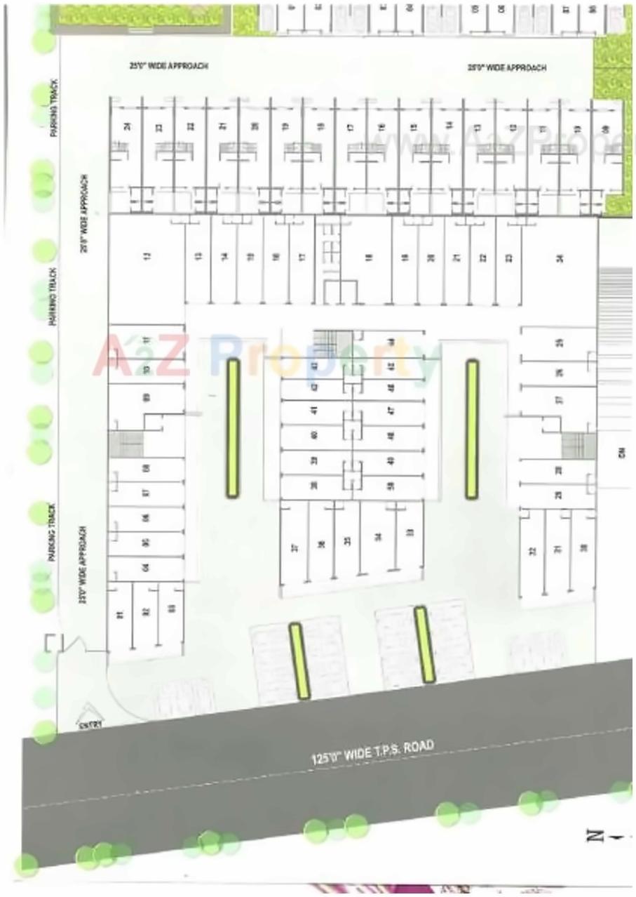 Layout of real estate project Pearl Villa Plaza located at Naroda, Ahmedabad, Gujarat
