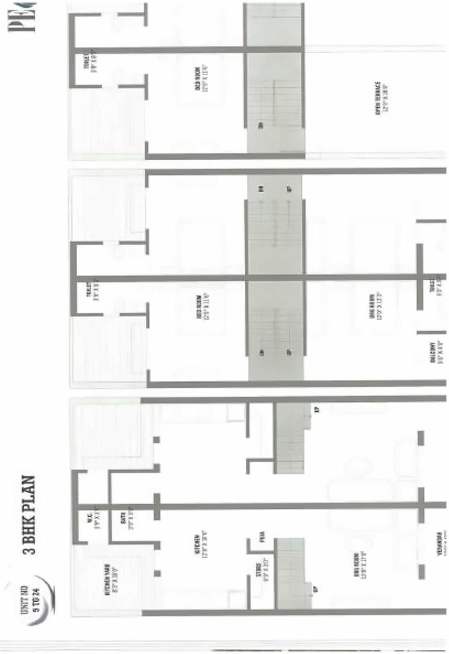 Layout of real estate project Pearl Villa Plaza located at Naroda, Ahmedabad, Gujarat
