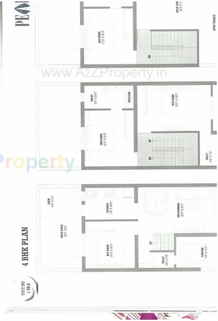 Layout of real estate project Pearl Villa Plaza located at Naroda, Ahmedabad, Gujarat