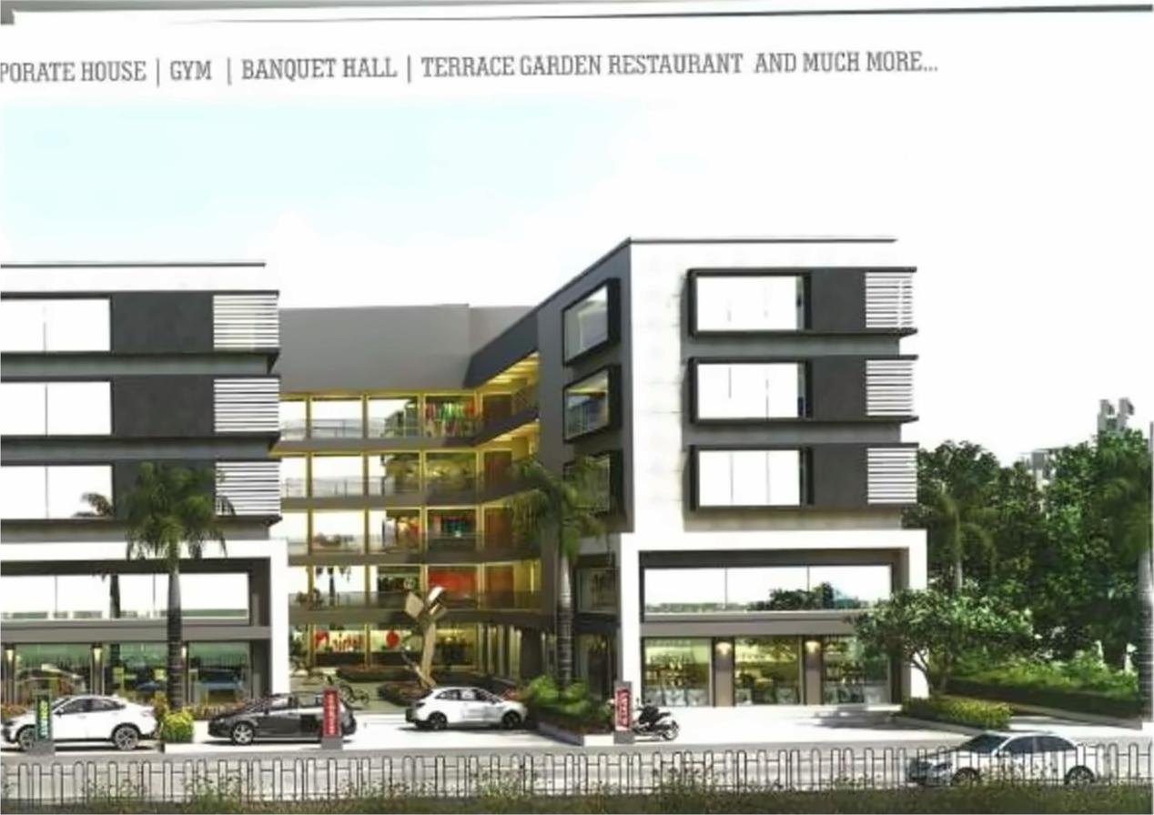 3D Elevation of real estate project Pearl Villa Plaza located at Naroda, Ahmedabad, Gujarat