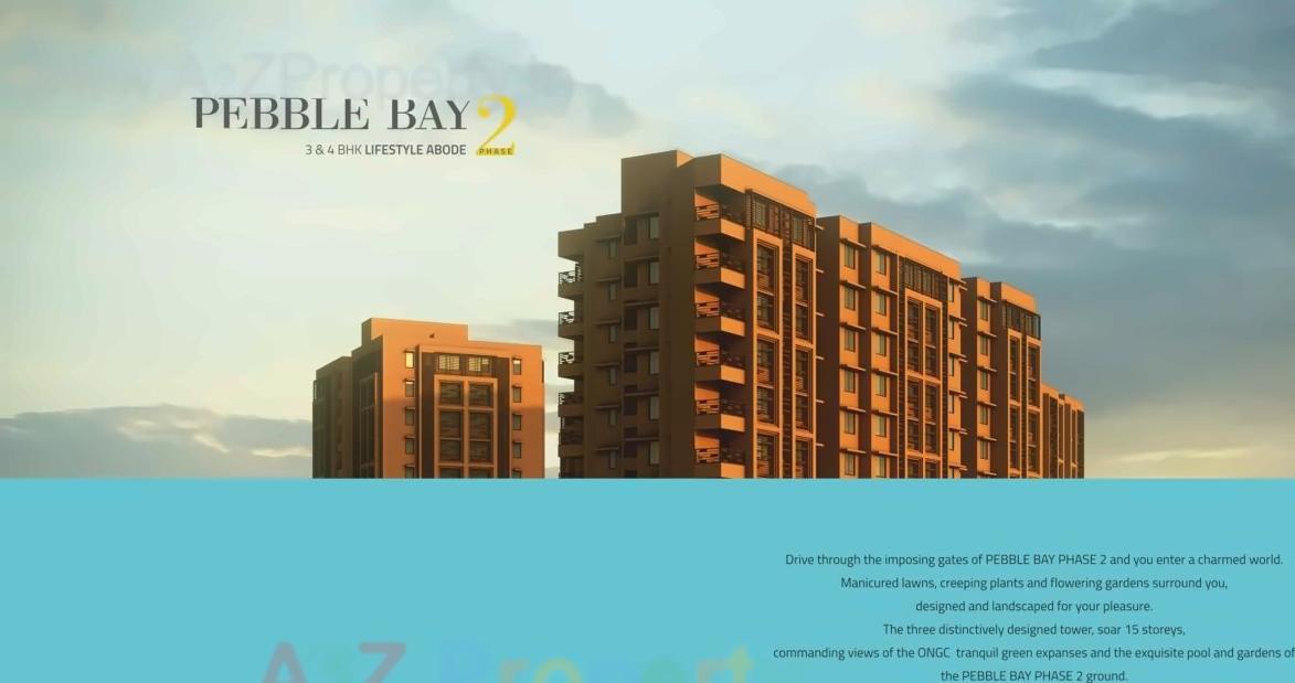 3D Elevation of real estate project Pebble Bay located at City, Ahmedabad, Gujarat