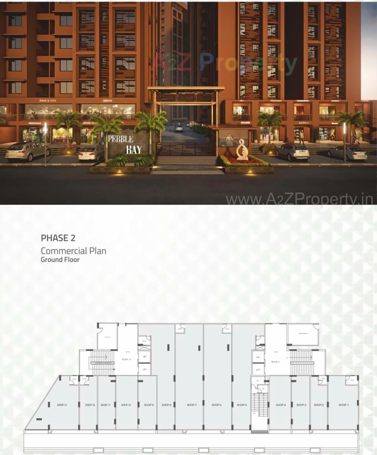 Layout of real estate project Pebble Bay located at City, Ahmedabad, Gujarat