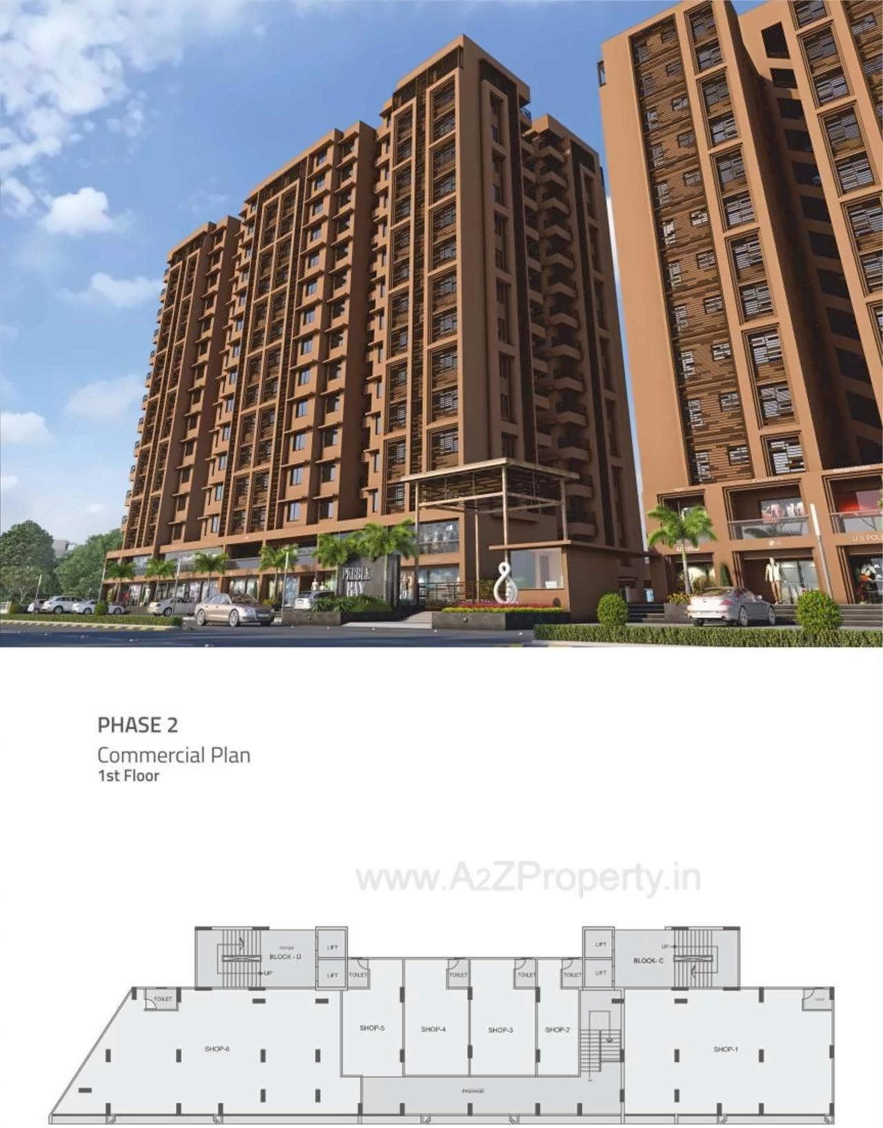 Layout of real estate project Pebble Bay located at City, Ahmedabad, Gujarat