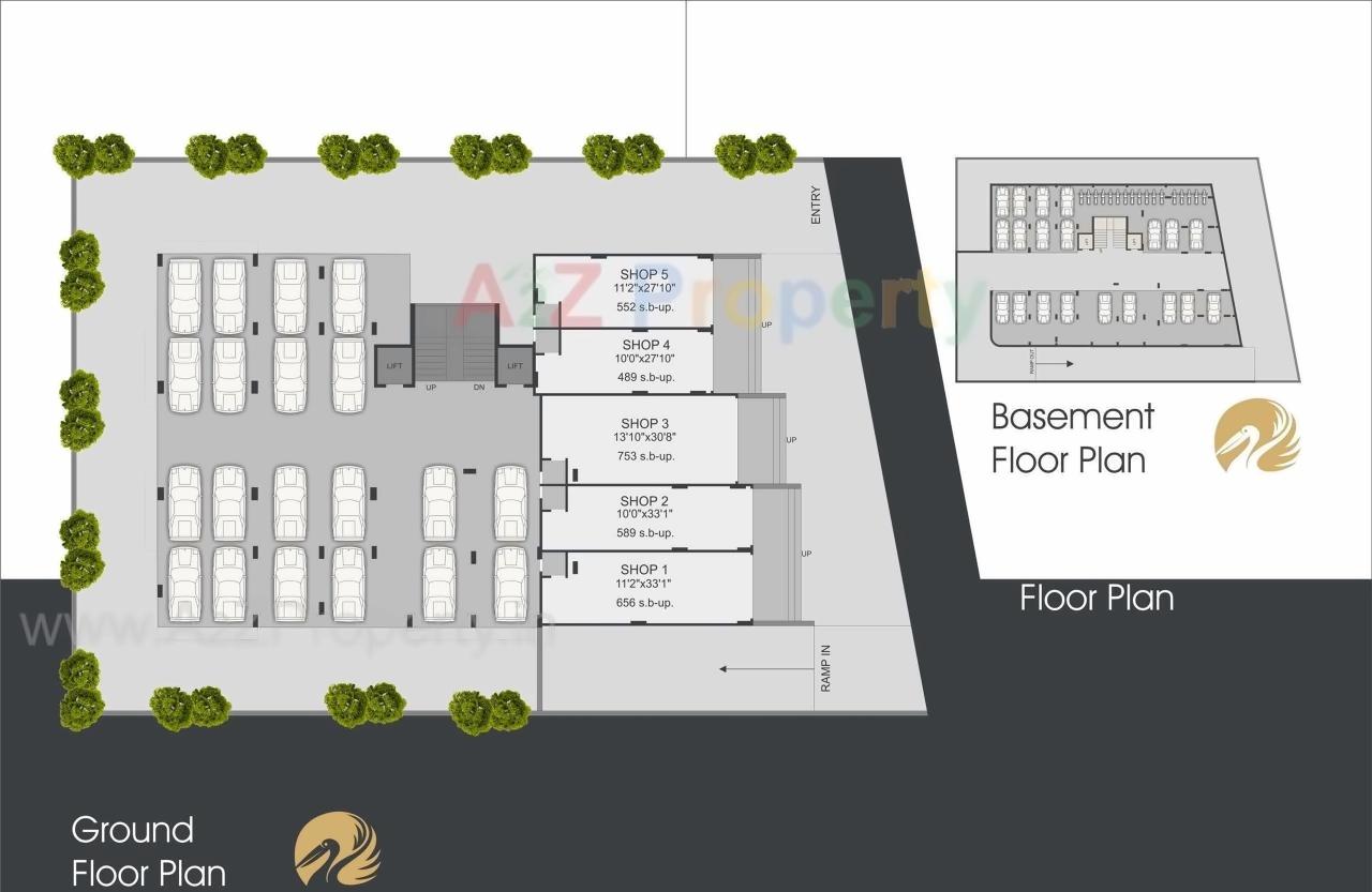 Layout of real estate project Pelican Heights located at Ahmedabad, Ahmedabad, Gujarat