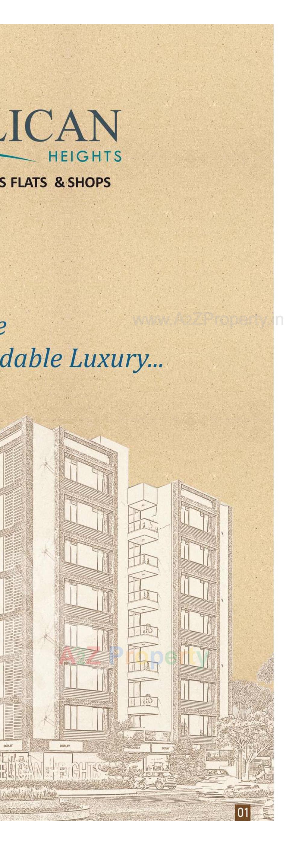 Layout of real estate project Pelican Heights located at Vinzol, Ahmedabad, Gujarat