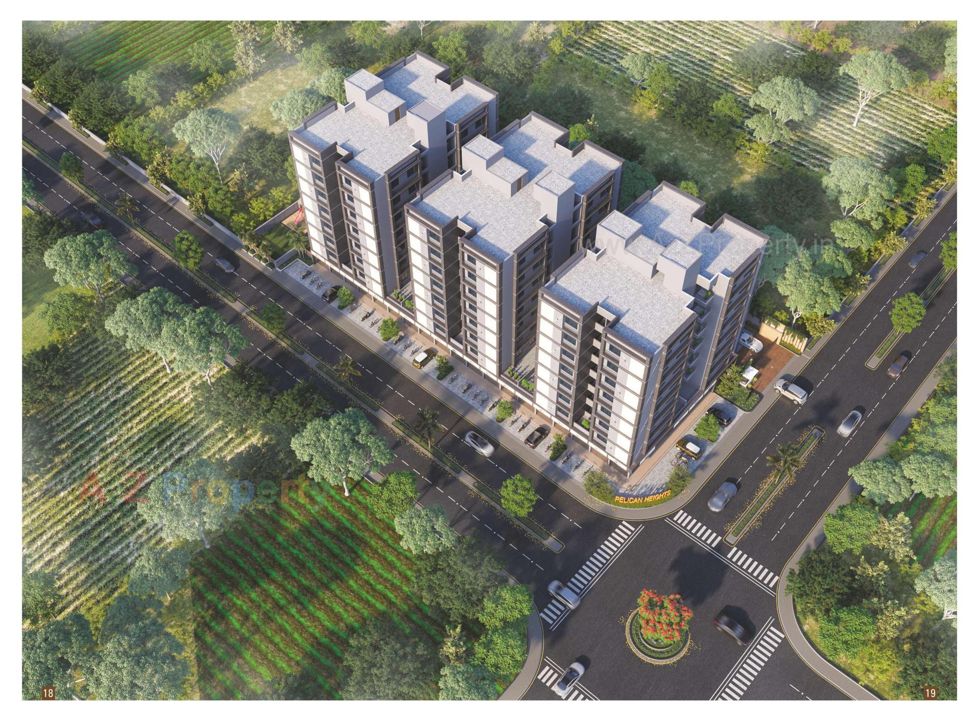 3D Elevation of real estate project Pelican Heights located at Vinzol, Ahmedabad, Gujarat