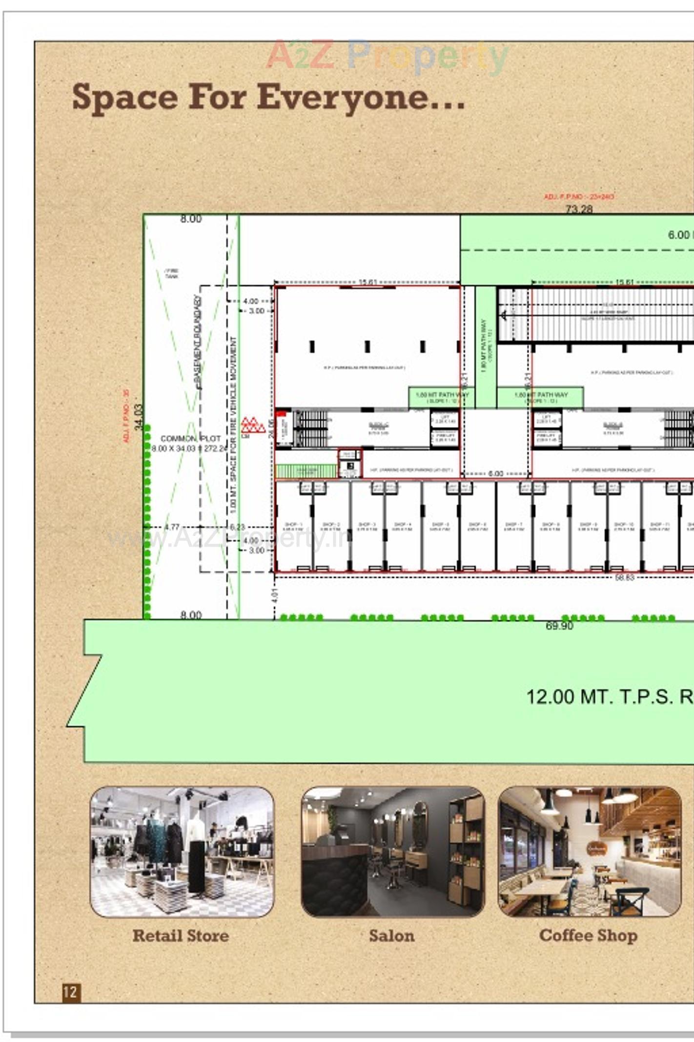 Layout of real estate project Pelican Heights located at Vinzol, Ahmedabad, Gujarat