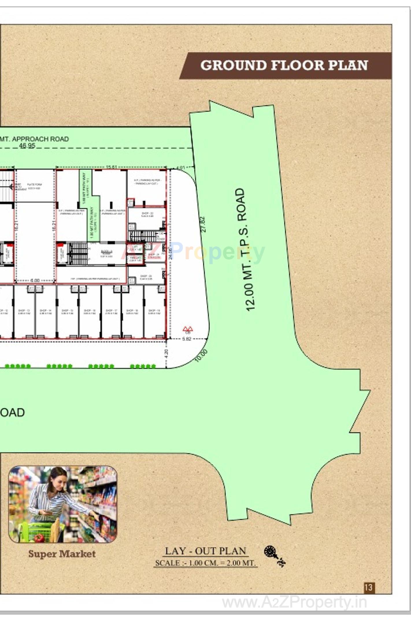 Layout of real estate project Pelican Heights located at Vinzol, Ahmedabad, Gujarat