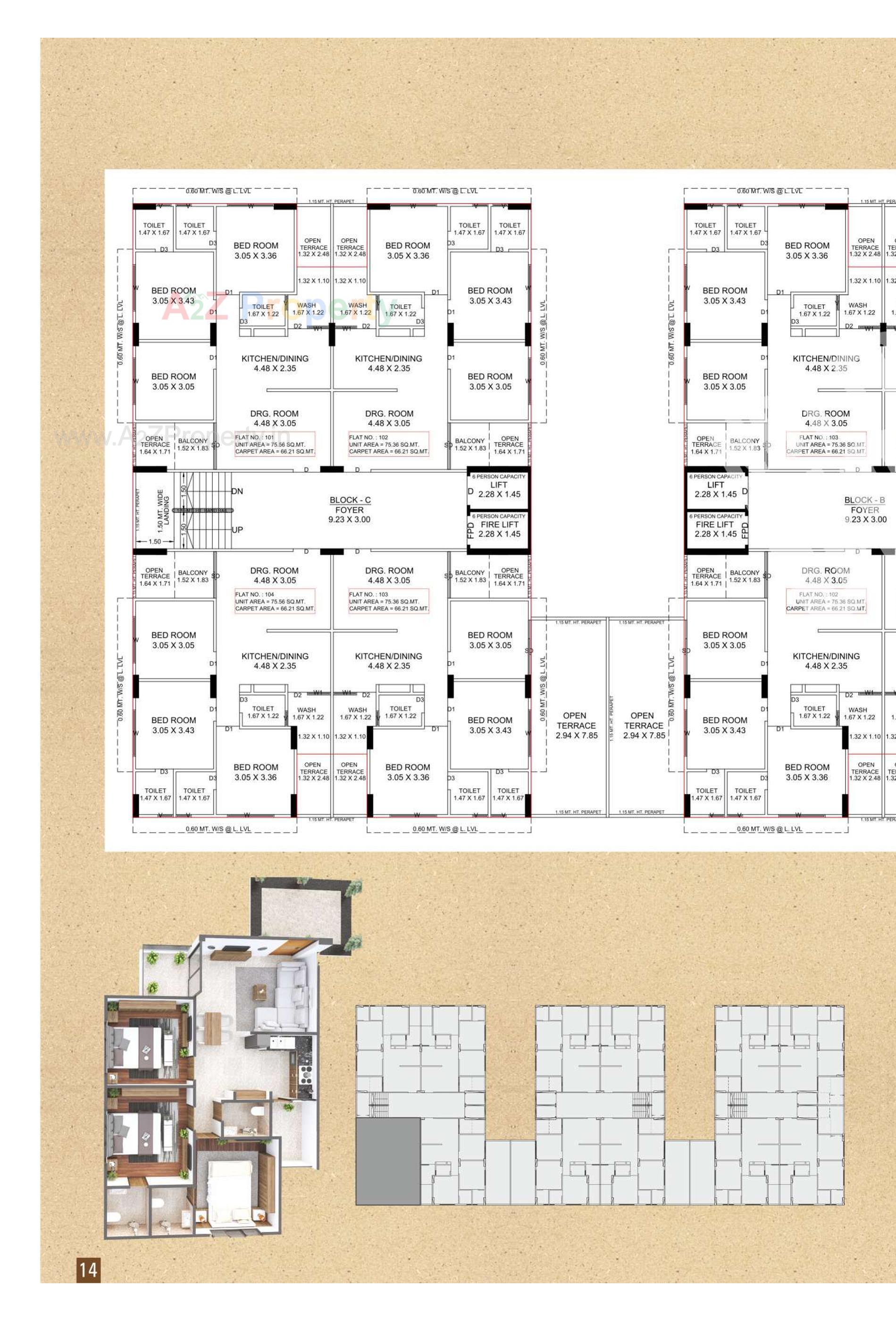 Layout of real estate project Pelican Heights located at Vinzol, Ahmedabad, Gujarat