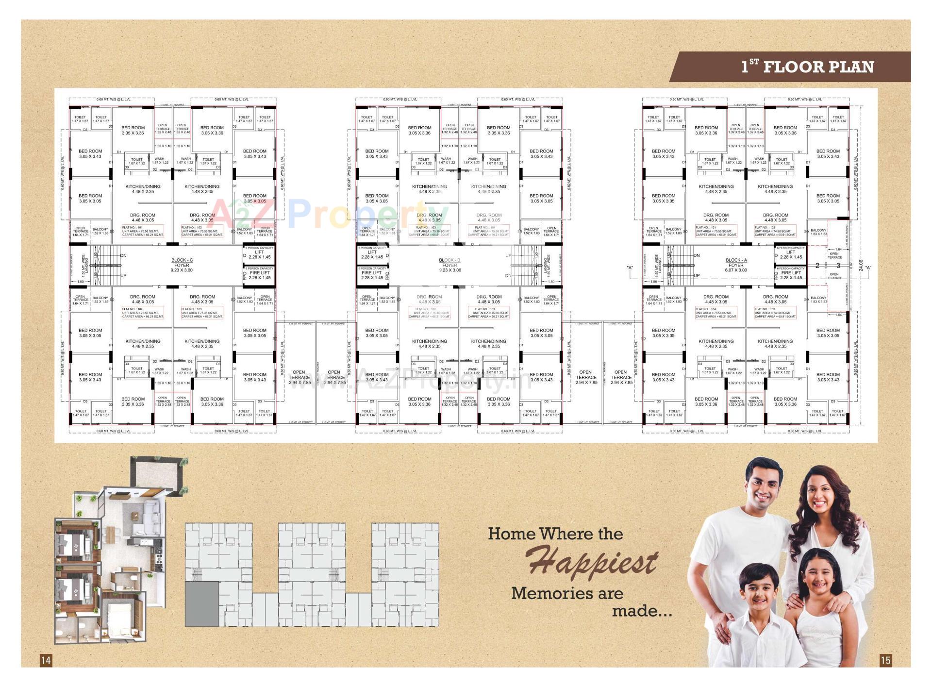 Layout of real estate project Pelican Heights located at Vinzol, Ahmedabad, Gujarat