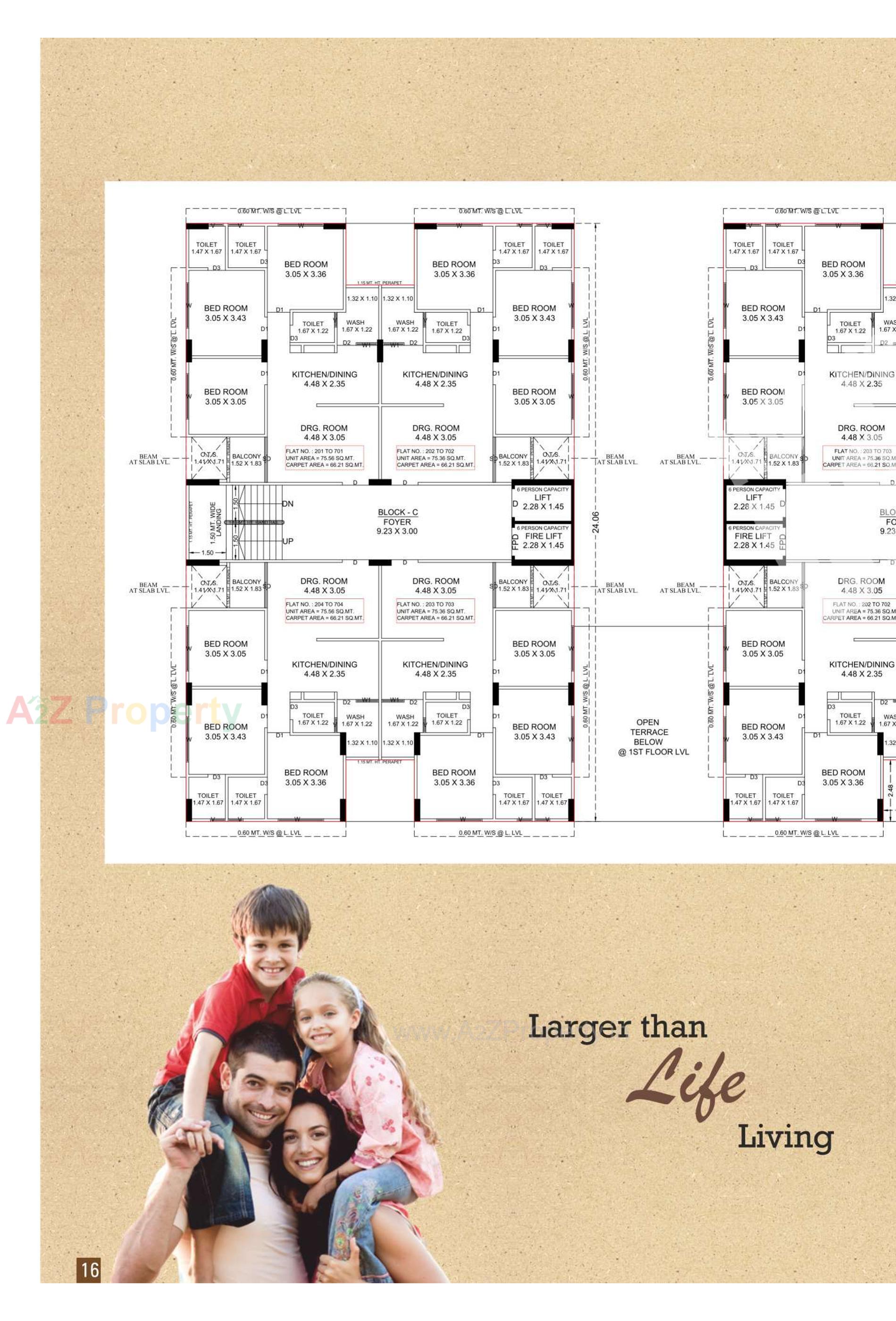 Layout of real estate project Pelican Heights located at Vinzol, Ahmedabad, Gujarat