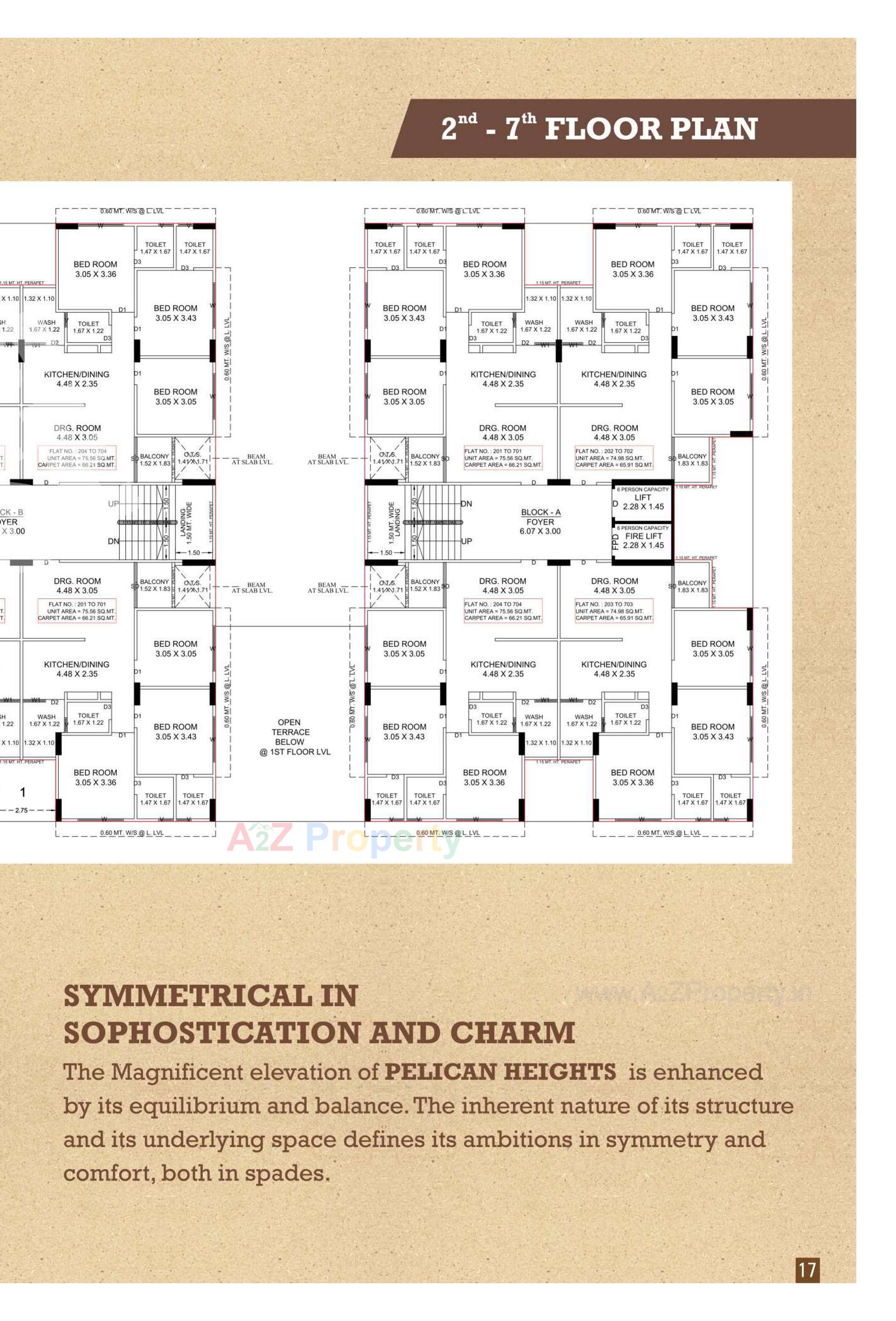 Layout of real estate project Pelican Heights located at Vinzol, Ahmedabad, Gujarat