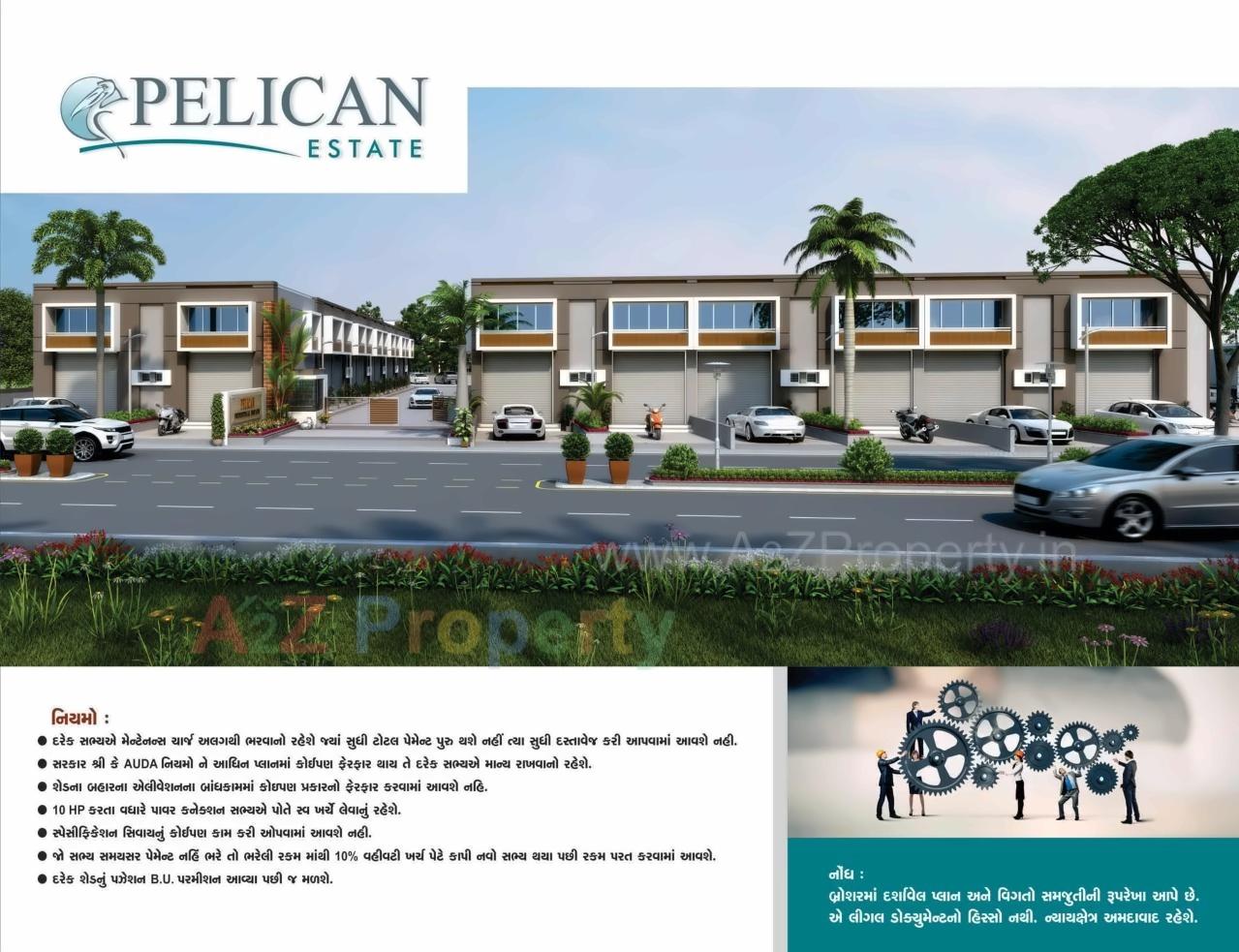 3D Elevation of real estate project Pelican Ind  Estate located at Kathwada, Ahmedabad, Gujarat