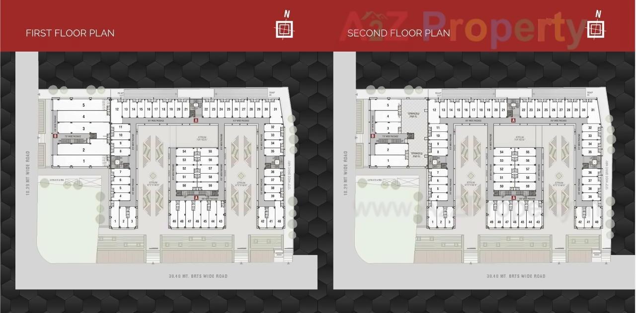 Layout of real estate project Pelican located at Odhav, Ahmedabad, Gujarat