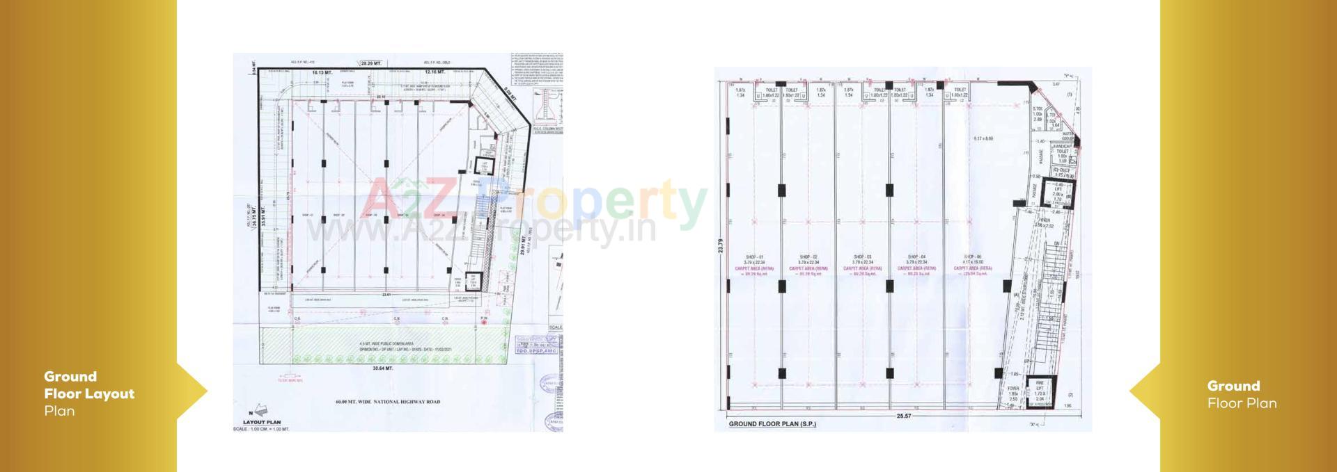 Layout of real estate project Petal Progress located at Chandkheda, Ahmedabad, Gujarat