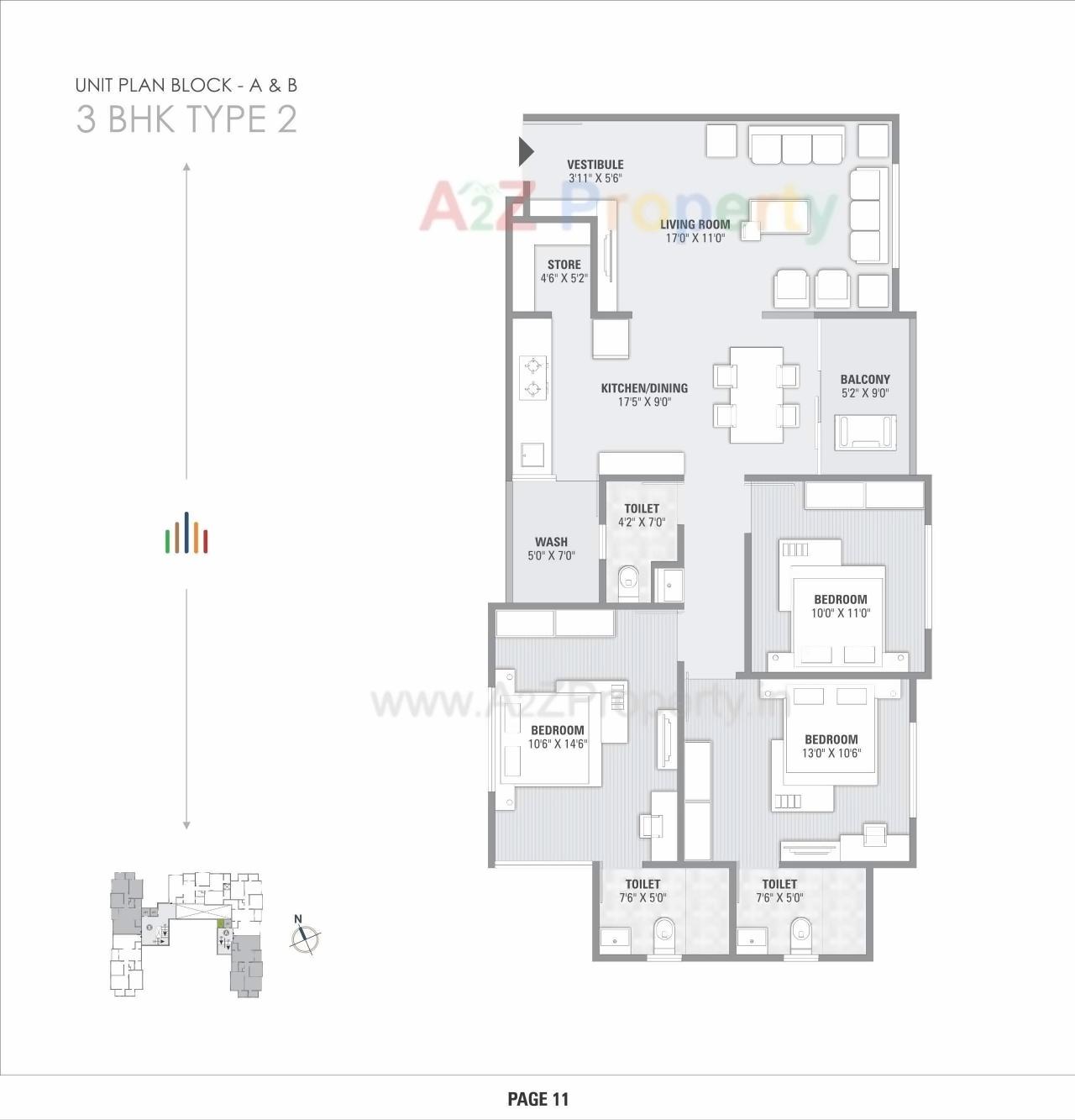 Layout of real estate project Pinnacle located at Chandkheda, Ahmedabad, Gujarat