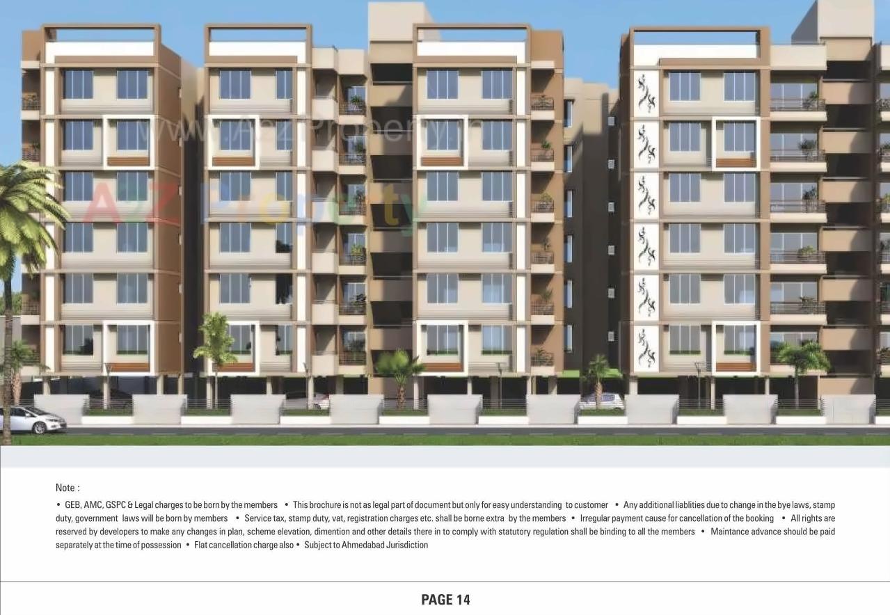 3D Elevation of real estate project Pious Aangan located at Chandkheda, Ahmedabad, Gujarat
