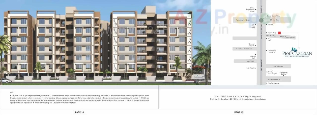  of real estate project Pious Aangan located at Chandkheda, Ahmedabad, Gujarat