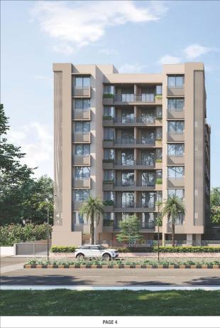 Elevation of real estate project Pious Parisar located at Chandkheda, Ahmedabad, Gujarat