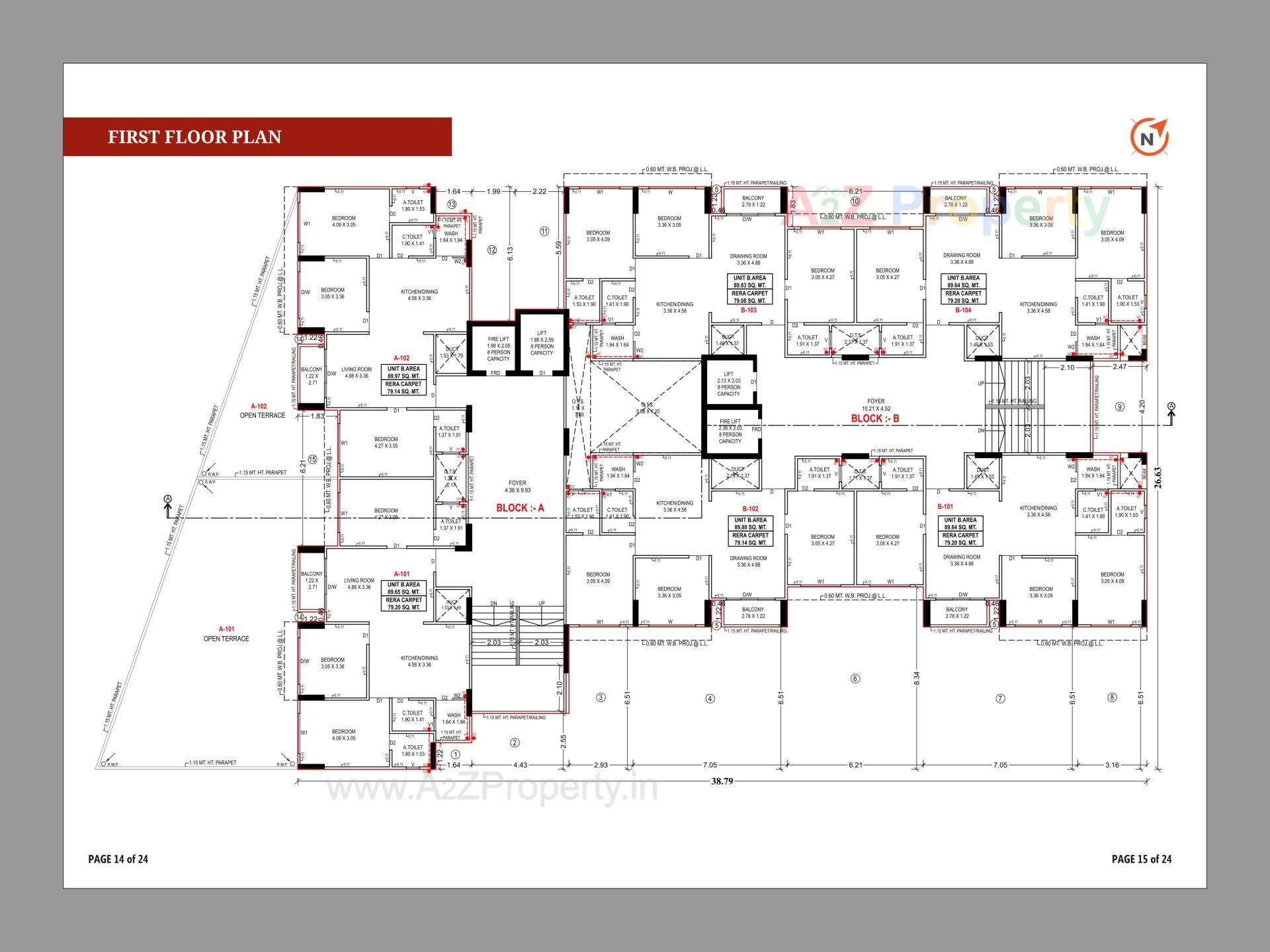 Layout of real estate project Pious Parivar located at Chandkheda, Ahmedabad, Gujarat