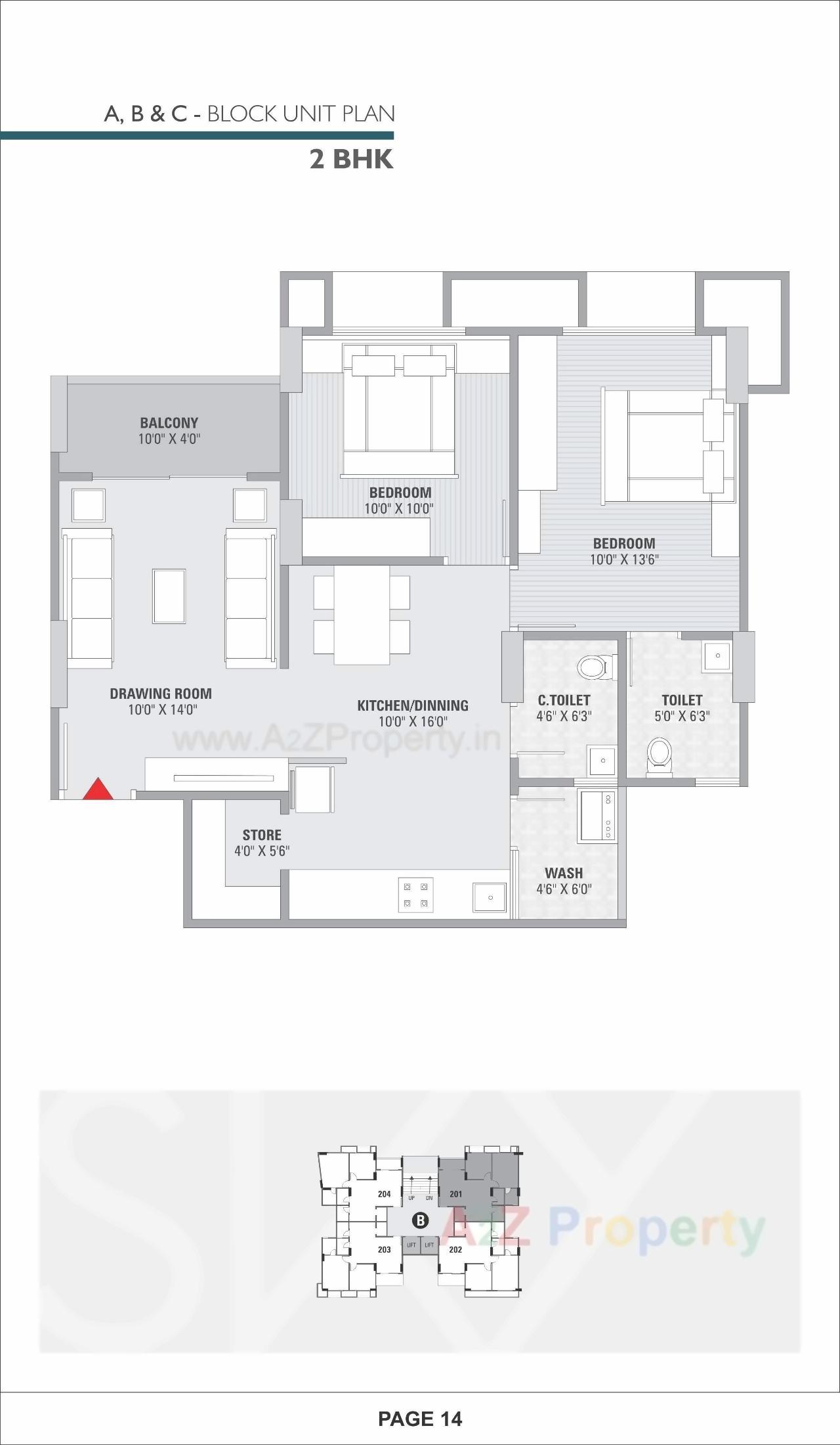 Layout of real estate project Pious Sky located at Sabarmati, Ahmedabad, Gujarat