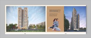 Elevation of real estate project Platinum Blue Sky located at Laxmipura, Ahmedabad, Gujarat
