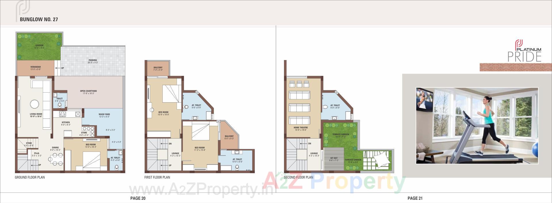 Layout of real estate project Platinum Pride located at Hathijan, Ahmedabad, Gujarat