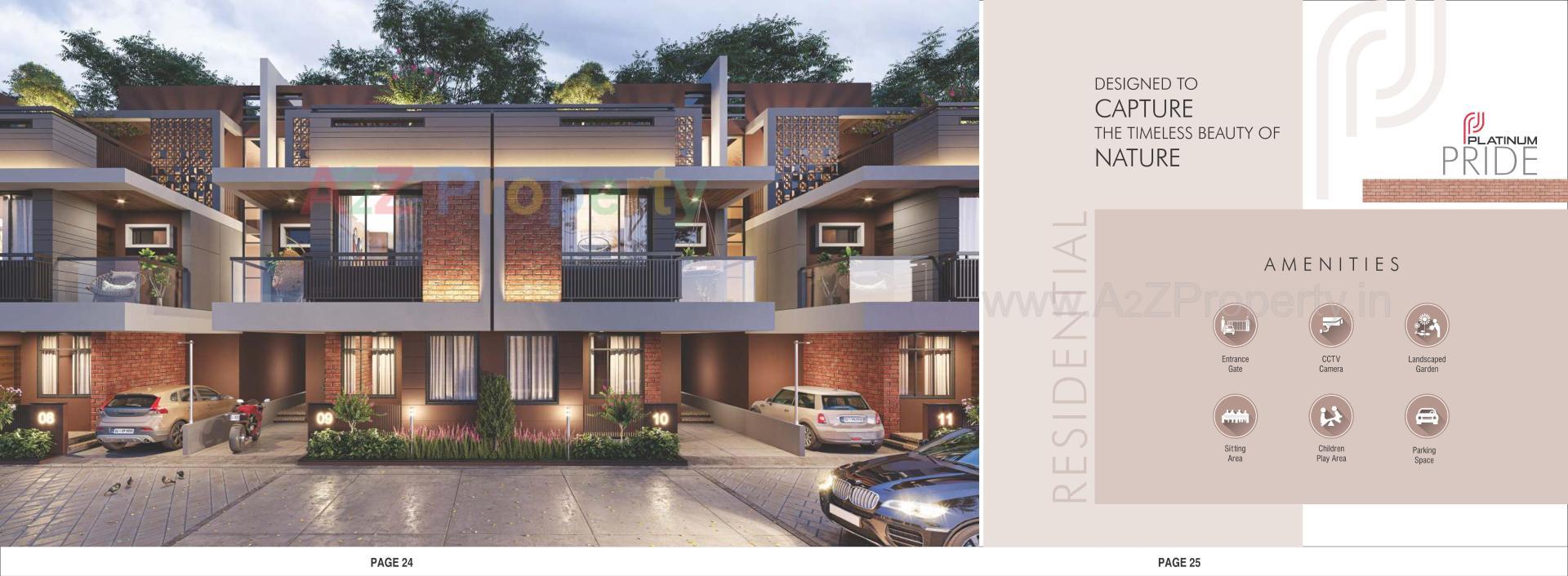 3D Elevation of real estate project Platinum Pride located at Hathijan, Ahmedabad, Gujarat