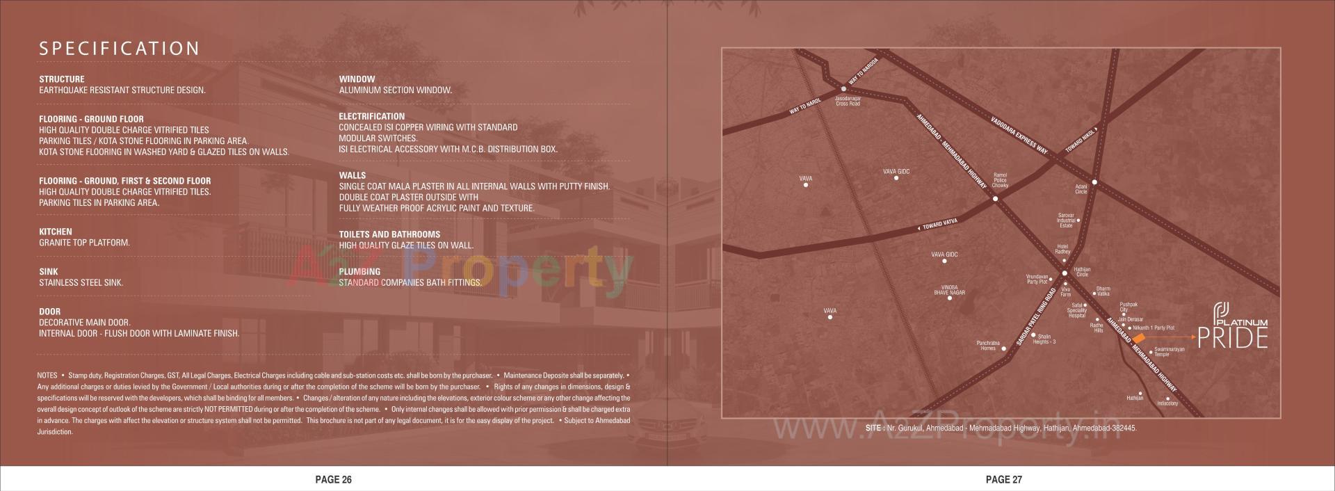  of real estate project Platinum Pride located at Hathijan, Ahmedabad, Gujarat