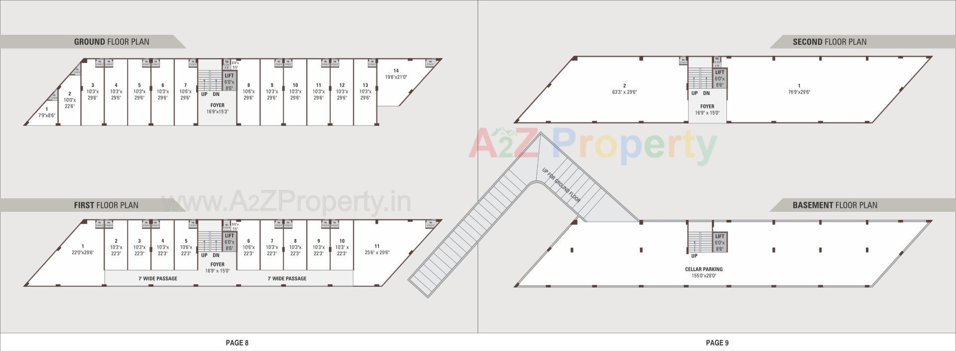Layout of real estate project Platinum Pride located at Hathijan, Ahmedabad, Gujarat
