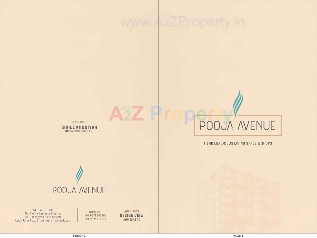  of real estate project Pooja Avenue located at Aslali, Ahmedabad, Gujarat