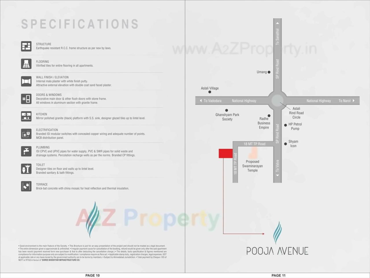  of real estate project Pooja Avenue located at Aslali, Ahmedabad, Gujarat