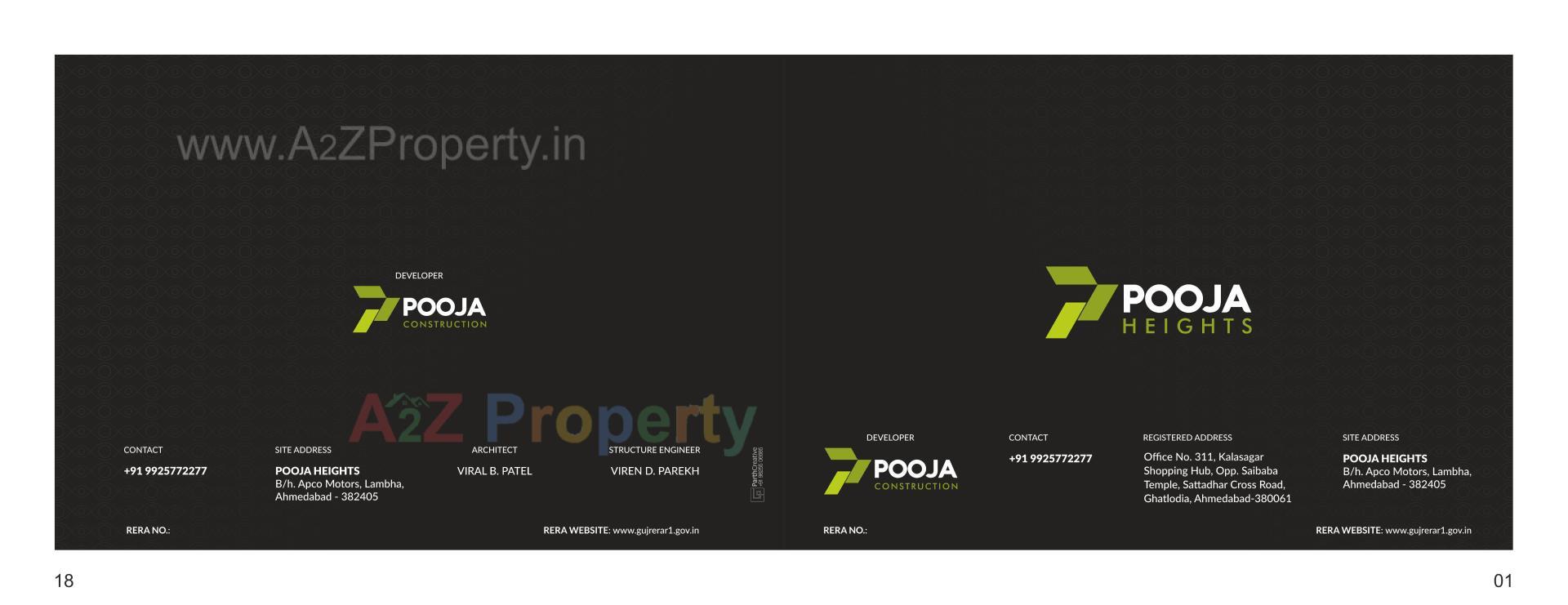  of real estate project Pooja Heights located at Laxmipura, Ahmedabad, Gujarat