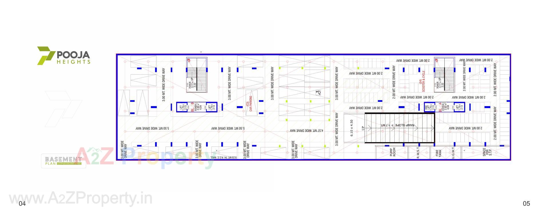 Layout of real estate project Pooja Heights located at Laxmipura, Ahmedabad, Gujarat